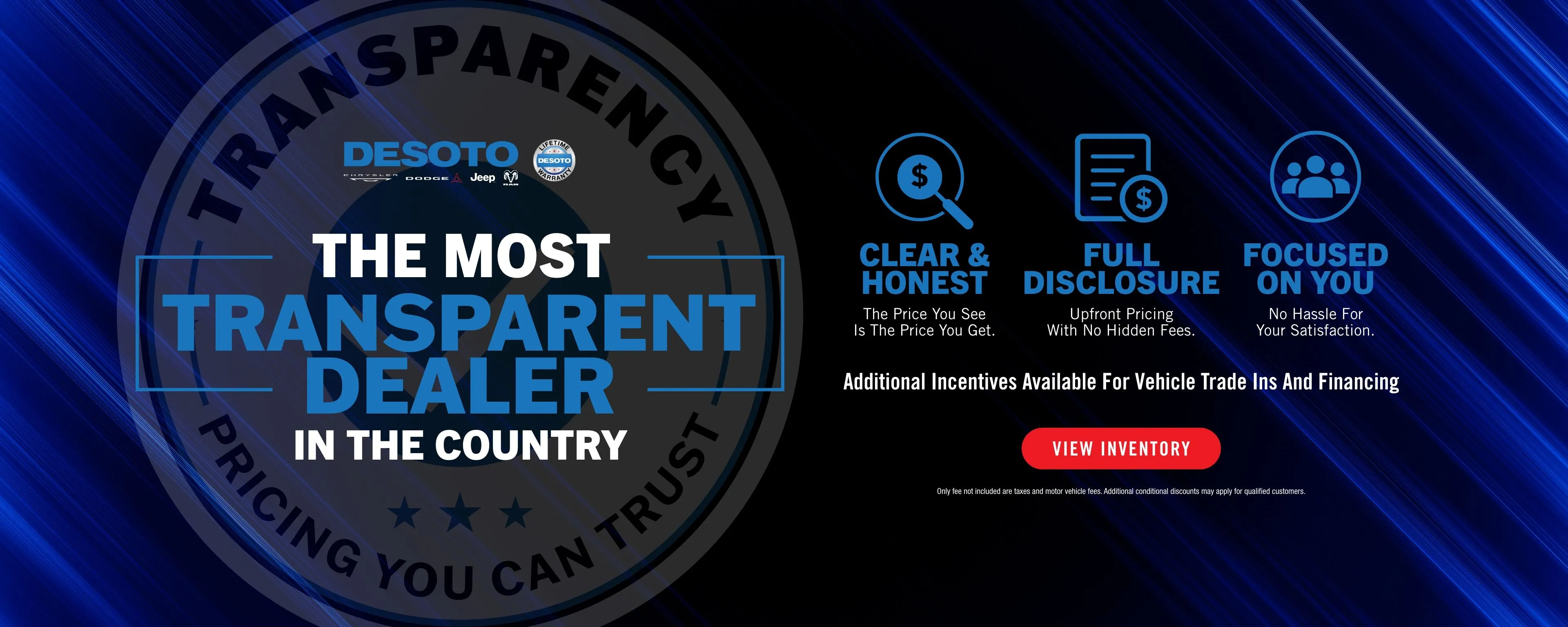 Transparent Dealer at DeSoto Auto Mall CDJR in Arcadia FL